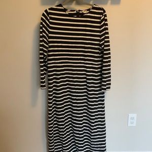J. By J. Crew SZ L striped dress